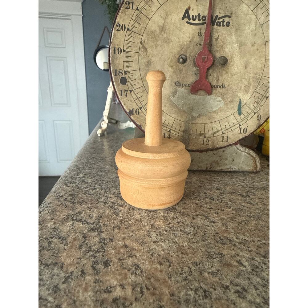 Mini butter mold flower imprint